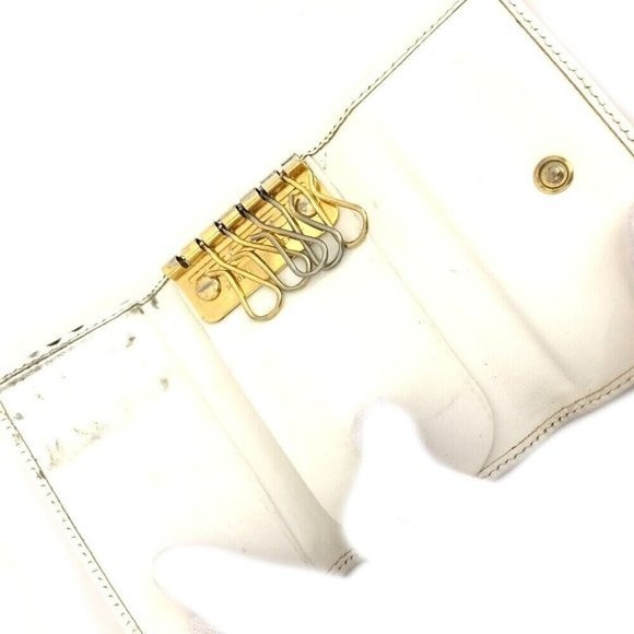 Gucci Green Blue Canvas Leather 6 Ring Key Case Key Holder Gucci GG Logo - Picture 4 of 8